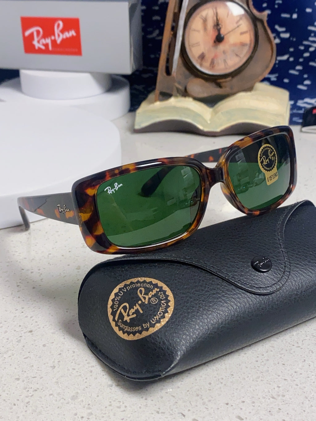 Ray-Ban Acetate Fashion Green Lens Sunglasses for Men - detail image 10