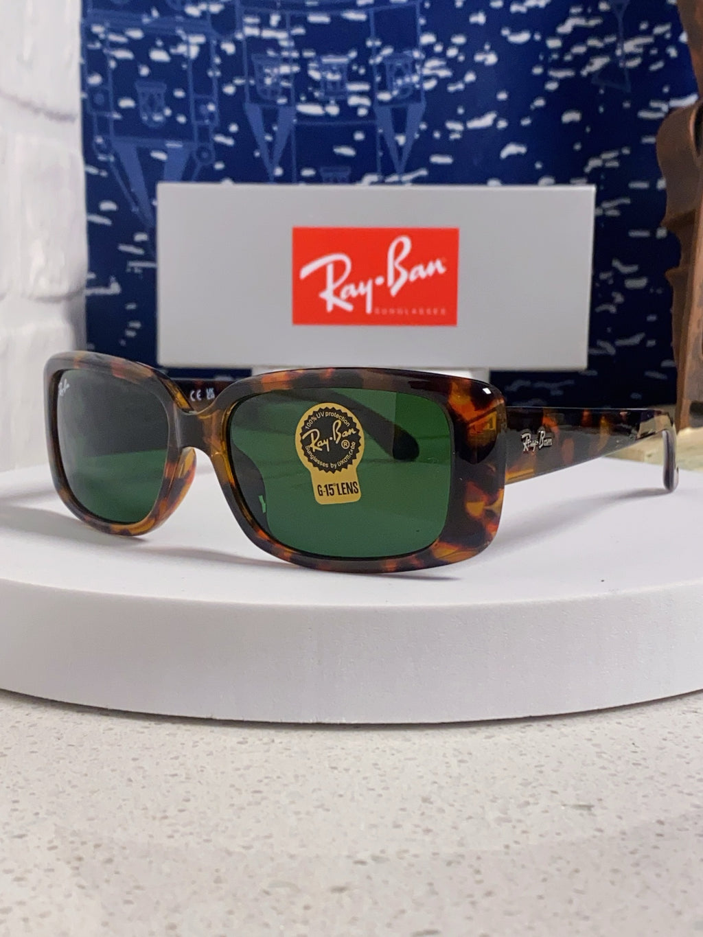 Ray-Ban Acetate Fashion Green Lens Sunglasses for Men