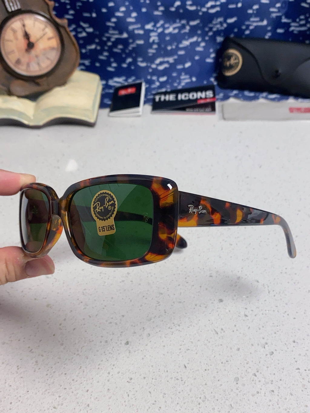 Ray-Ban Acetate Fashion Green Lens Sunglasses for Men - detail image 6