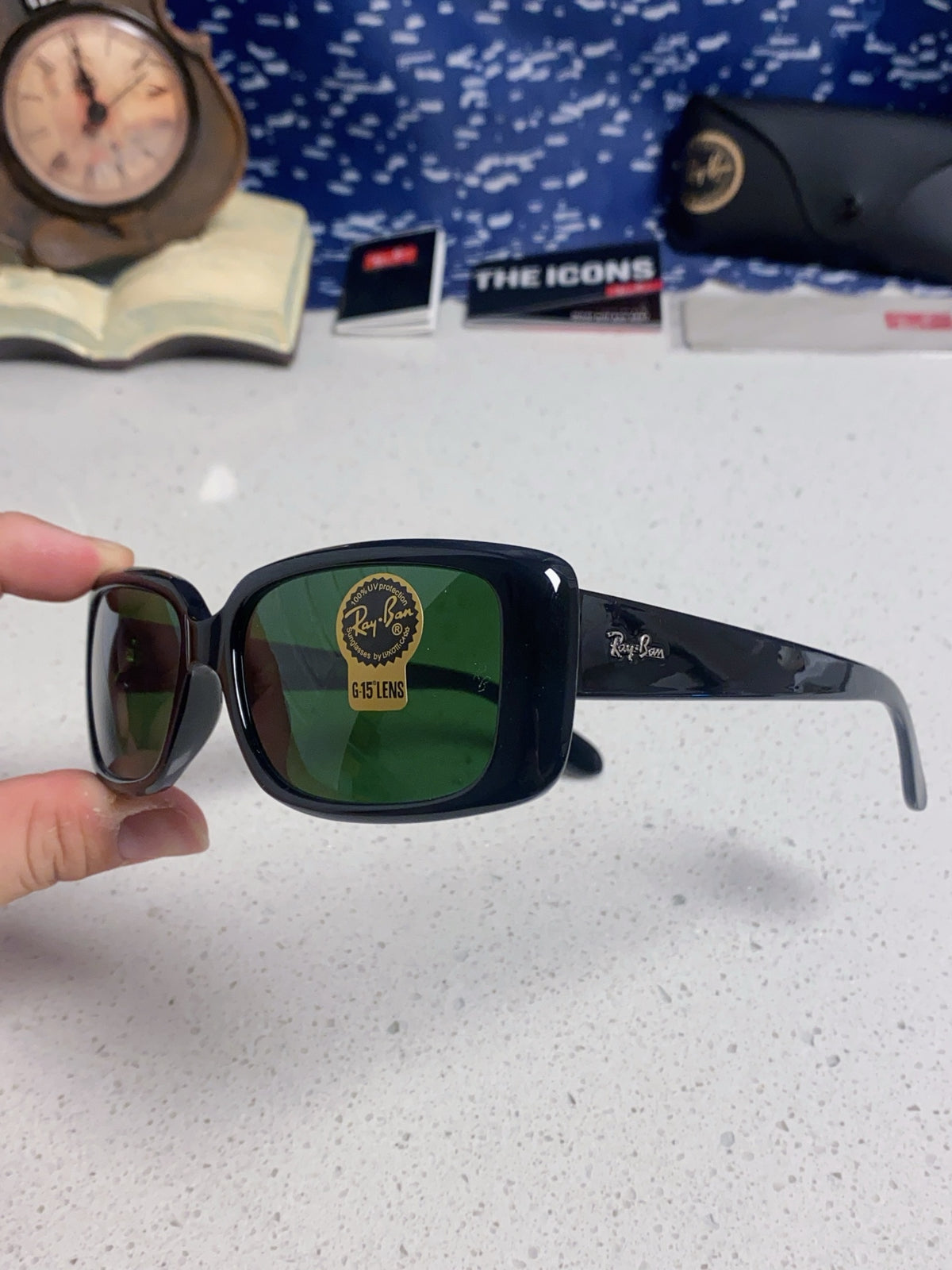 Ray-Ban Acetate Fashion Black Lens Sunglasses for Men - detail image 6