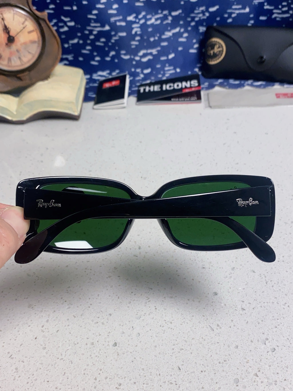 Ray-Ban Acetate Fashion Black Lens Sunglasses for Men - detail image 5