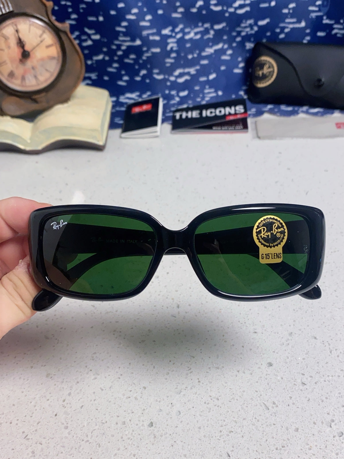 Ray-Ban Acetate Fashion Black Lens Sunglasses for Men - detail image 4
