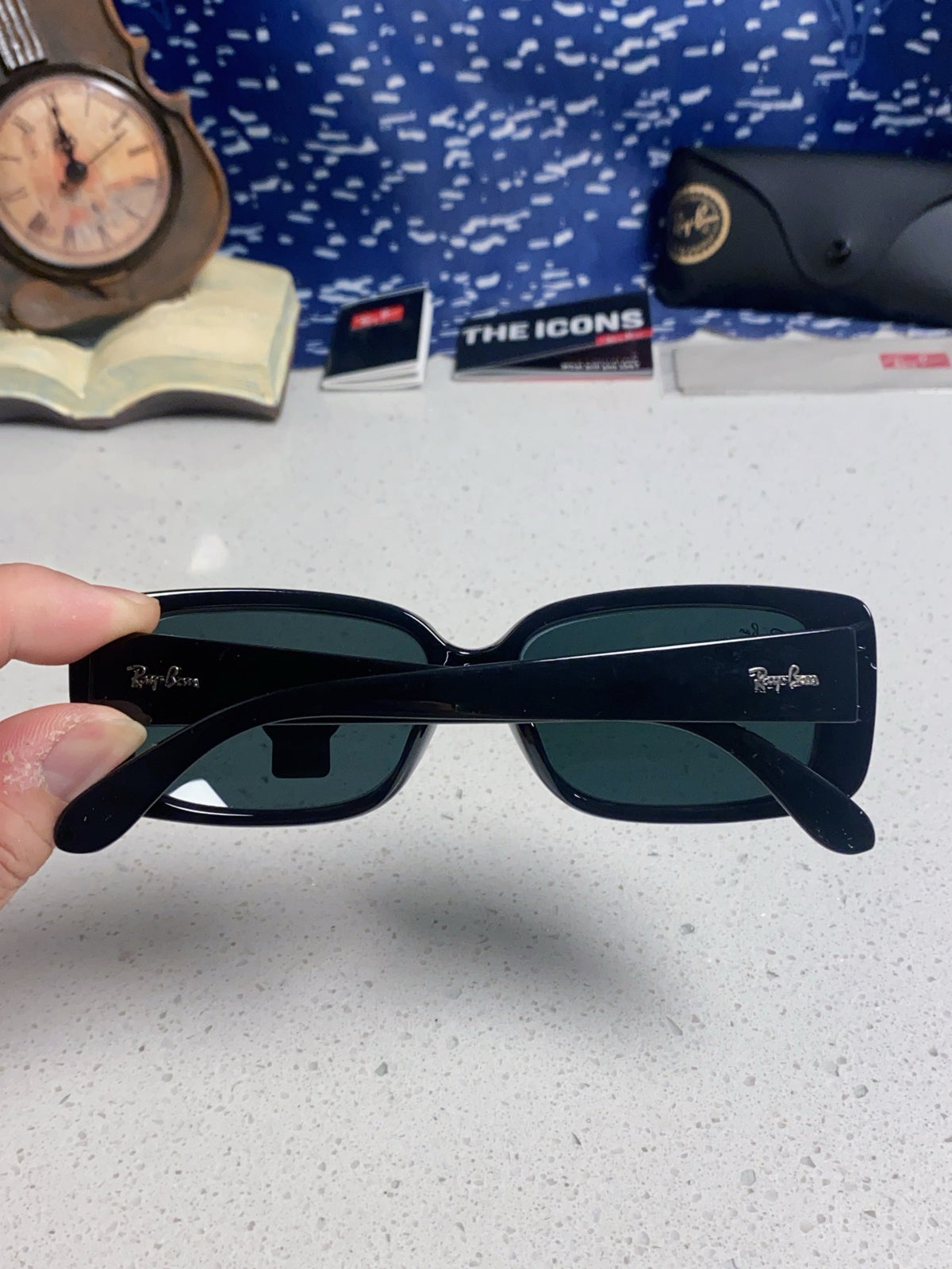 Ray-Ban Acetate Fashion Black Lens Sunglasses for Men - 466458 - detail image 4