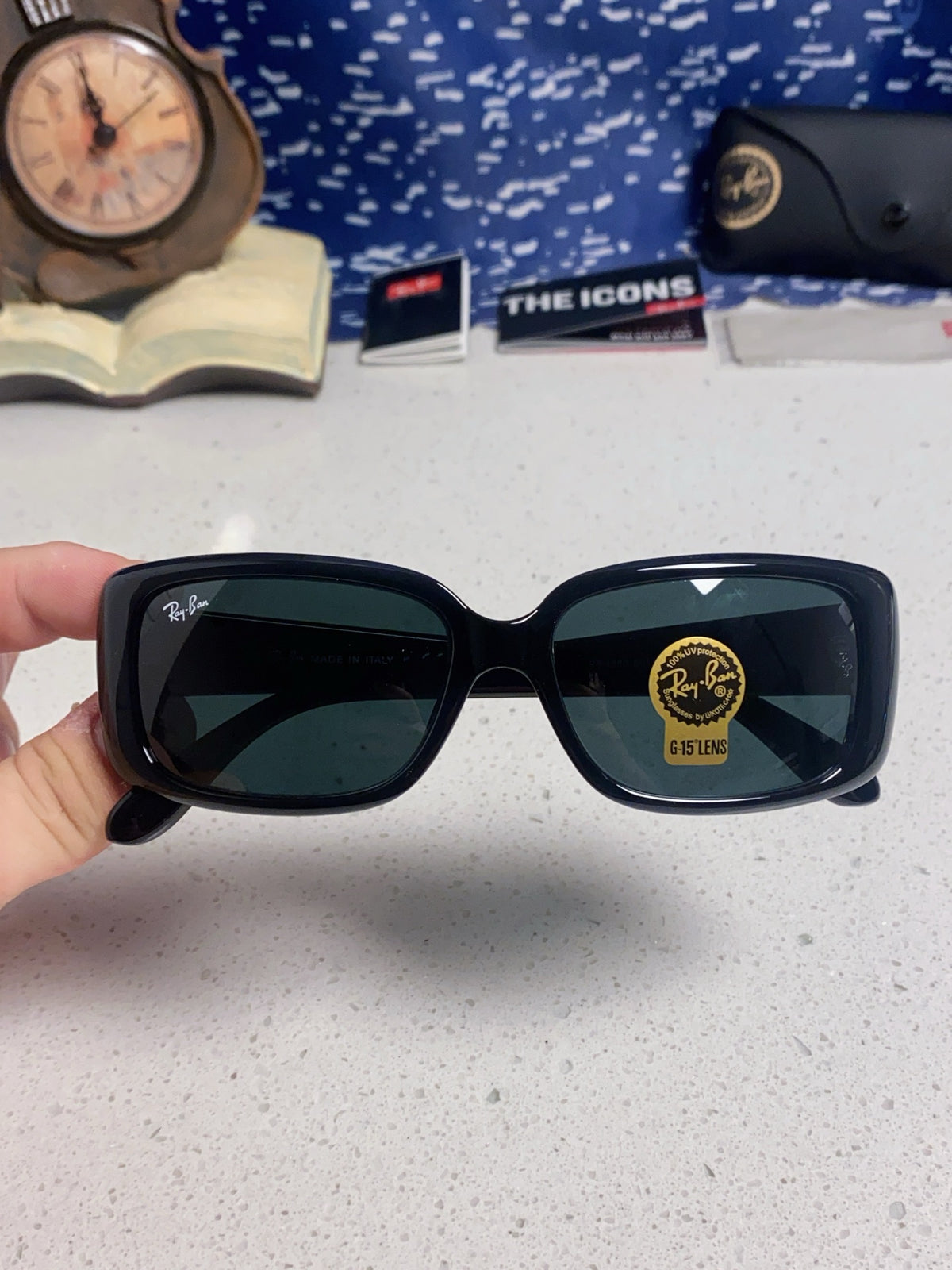 Ray-Ban Acetate Fashion Black Lens Sunglasses for Men - 466458 - detail image 3