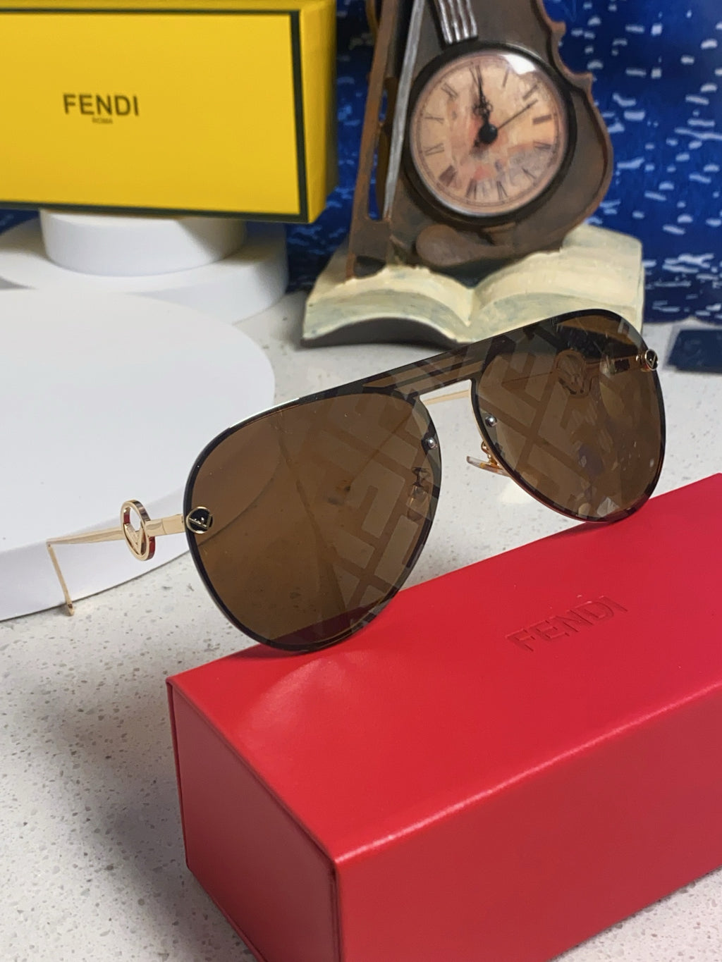 Fendi Aviator Brown Lens Sunglasses for Men & Women - 867230 - detail image 9