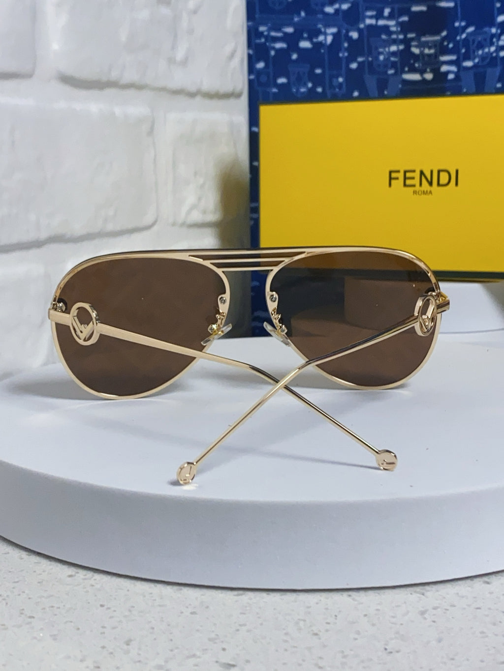 Fendi Aviator Brown Lens Sunglasses for Men & Women - 416300 - detail image 3