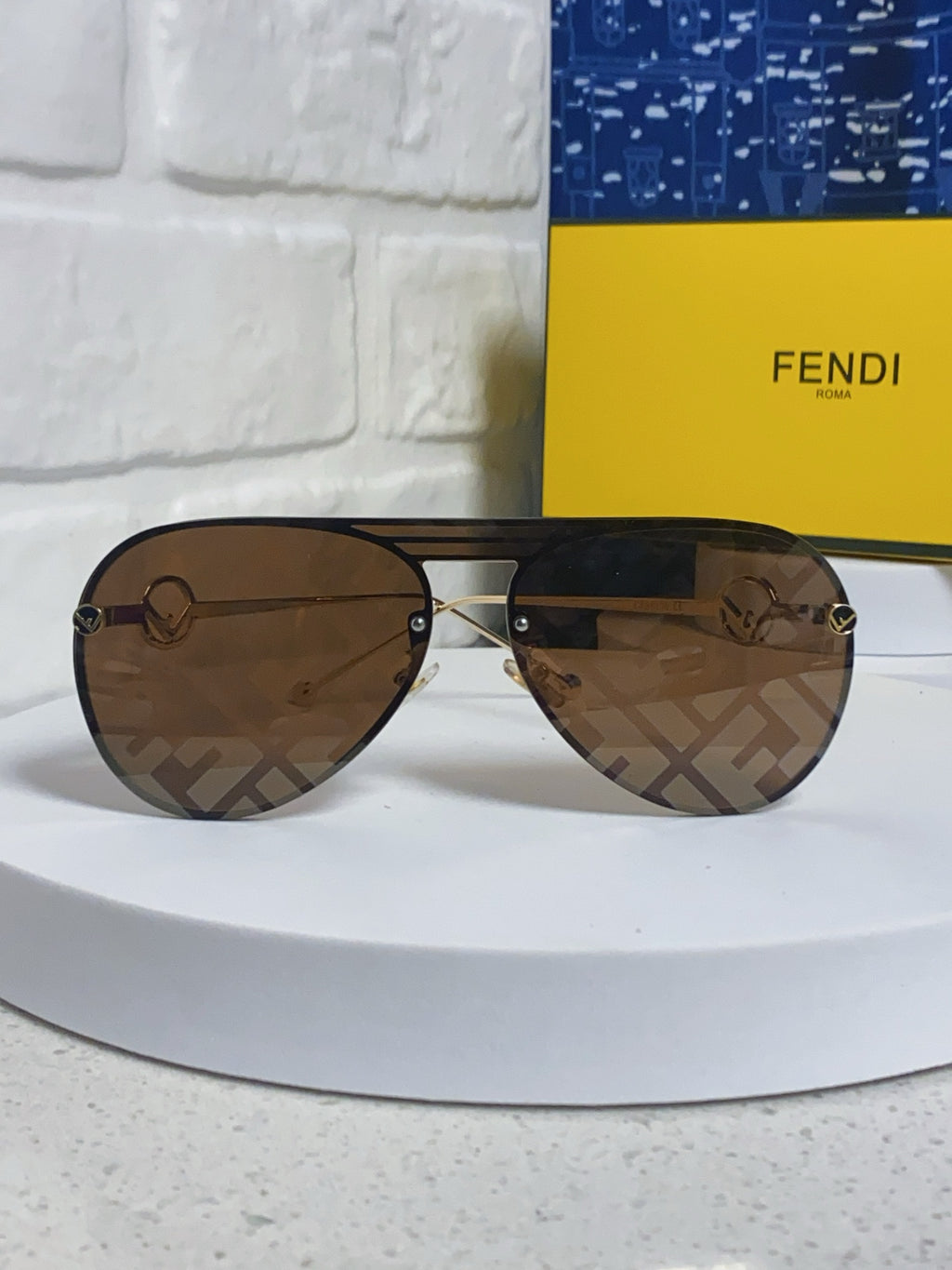 Fendi Aviator Brown Lens Sunglasses for Men & Women - 867230 - detail image 2
