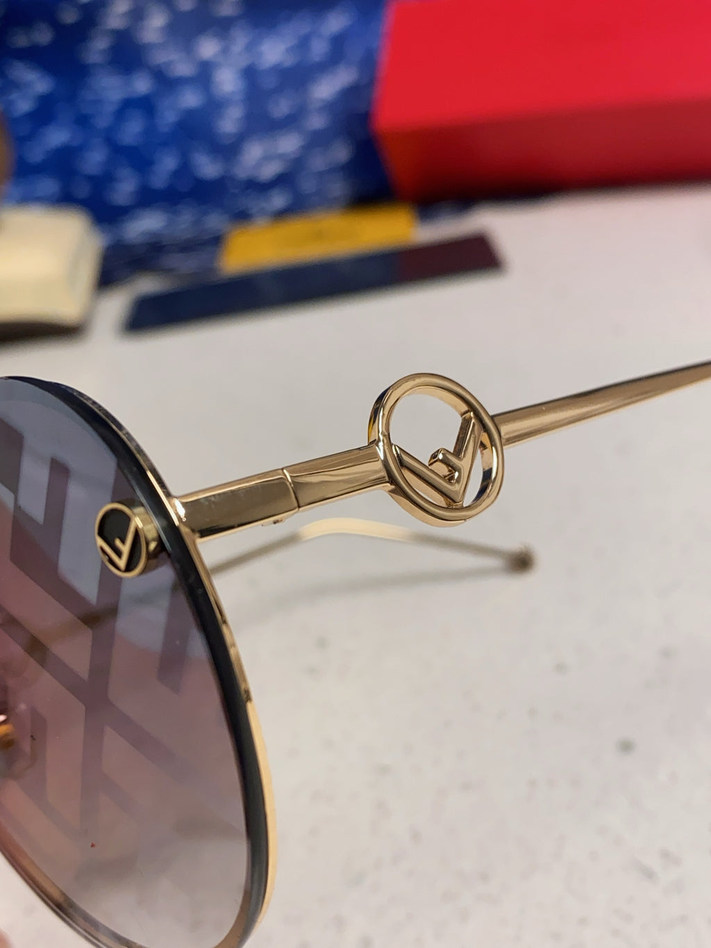 Fendi Aviator Gray Lens Sunglasses for Men & Women - 416301 - detail image 7