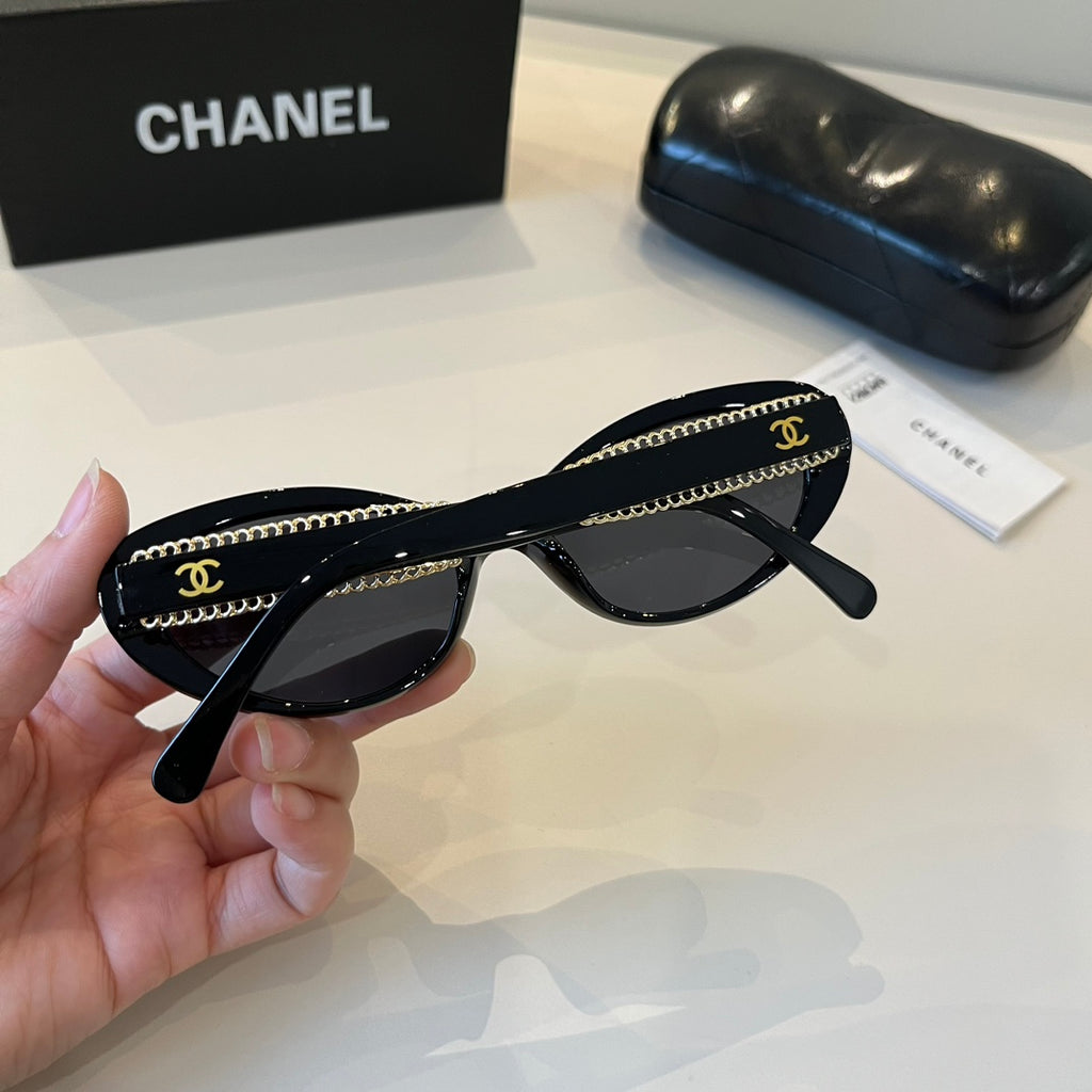 Chanel Oversized Silver Lens Sunglasses for Men & Women - 371782 - detail image 7