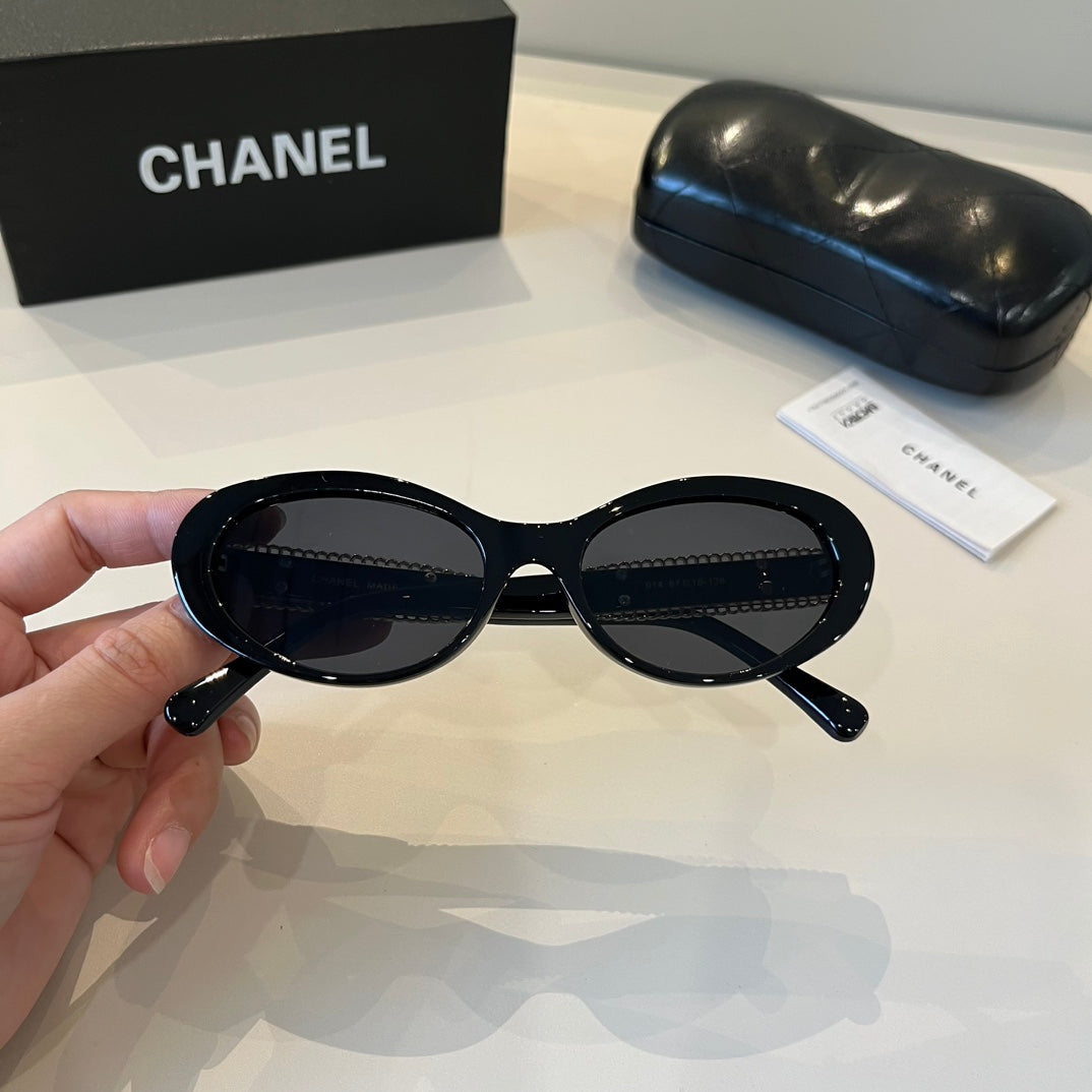 Chanel Oversized Silver Lens Sunglasses for Men & Women - 415352 - detail image 6