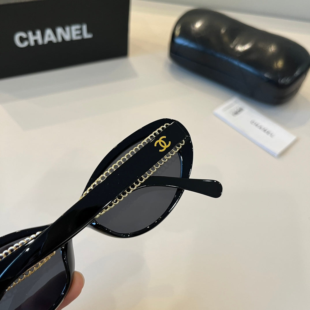 Chanel Oversized Silver Lens Sunglasses for Men & Women - 431554 - detail image 8