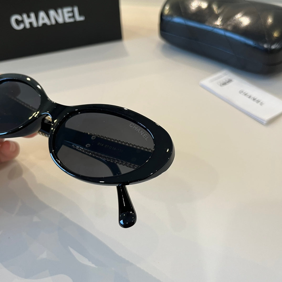 Chanel Oversized Silver Lens Sunglasses for Men & Women - 465093 - detail image 5