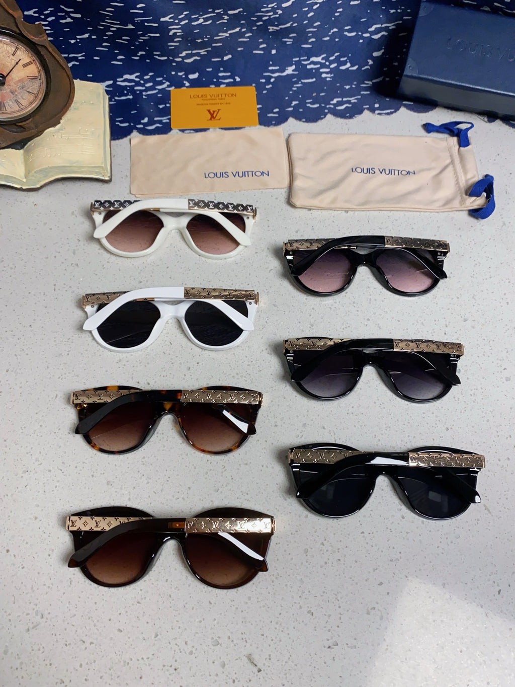 Louis Vuitton Cat-Eye Blue Lens Sunglasses for Women - detail image 11