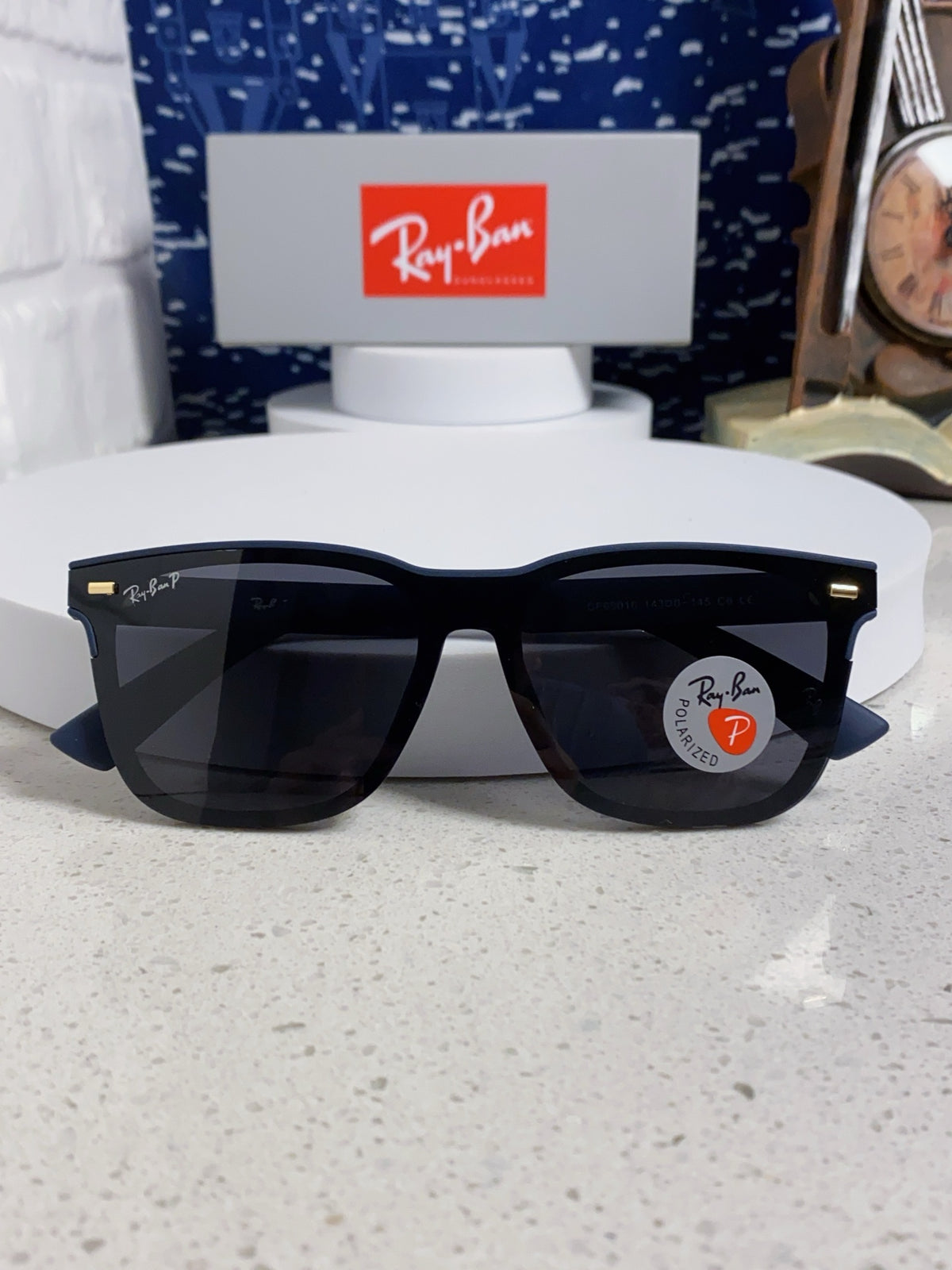 Ray-Ban RB69016 Square Silver Lens Sunglasses for Men & Women - detail image 8