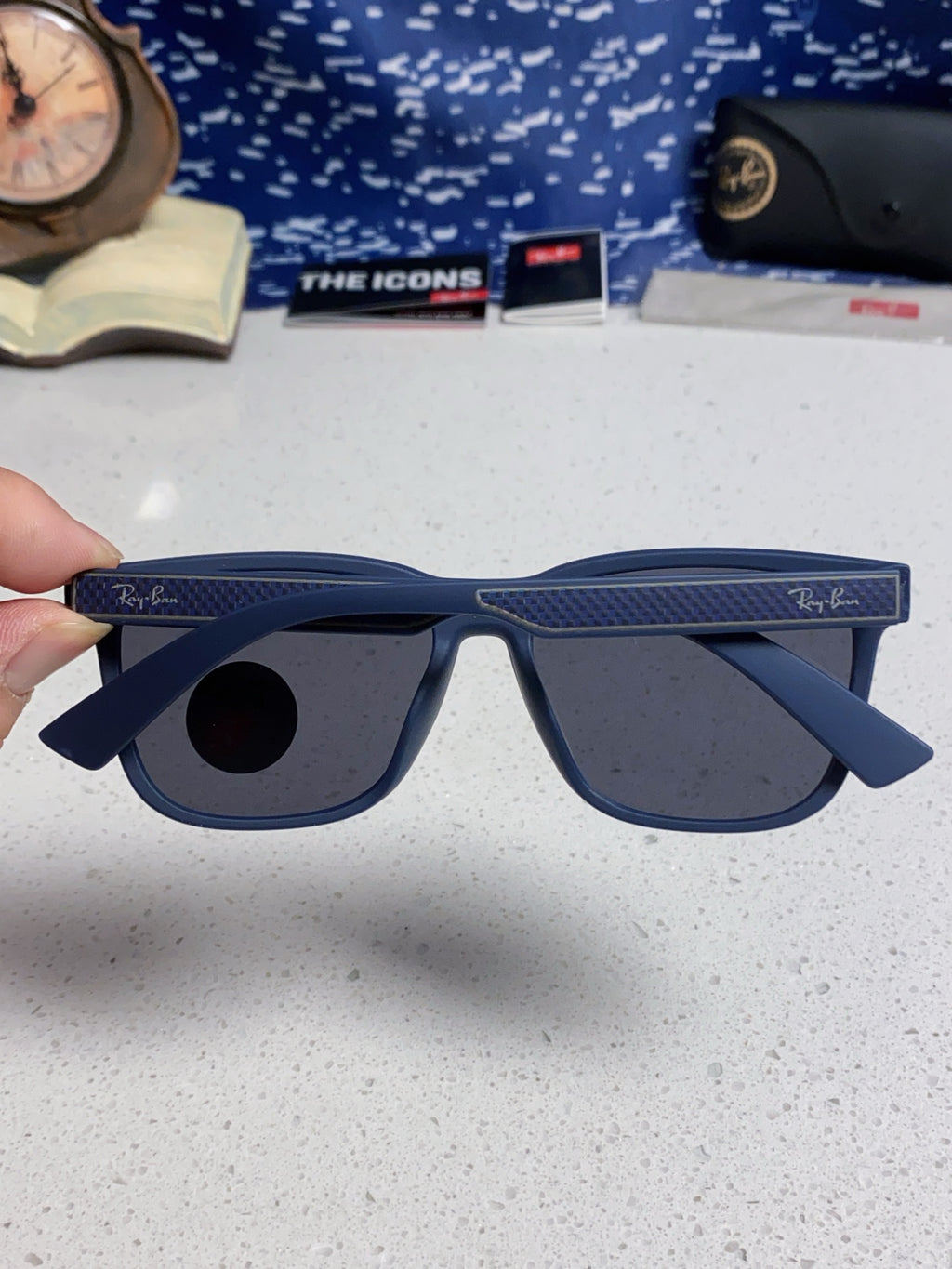 Ray-Ban RB69016 Square Silver Lens Sunglasses for Men & Women - 998561 - detail image 5