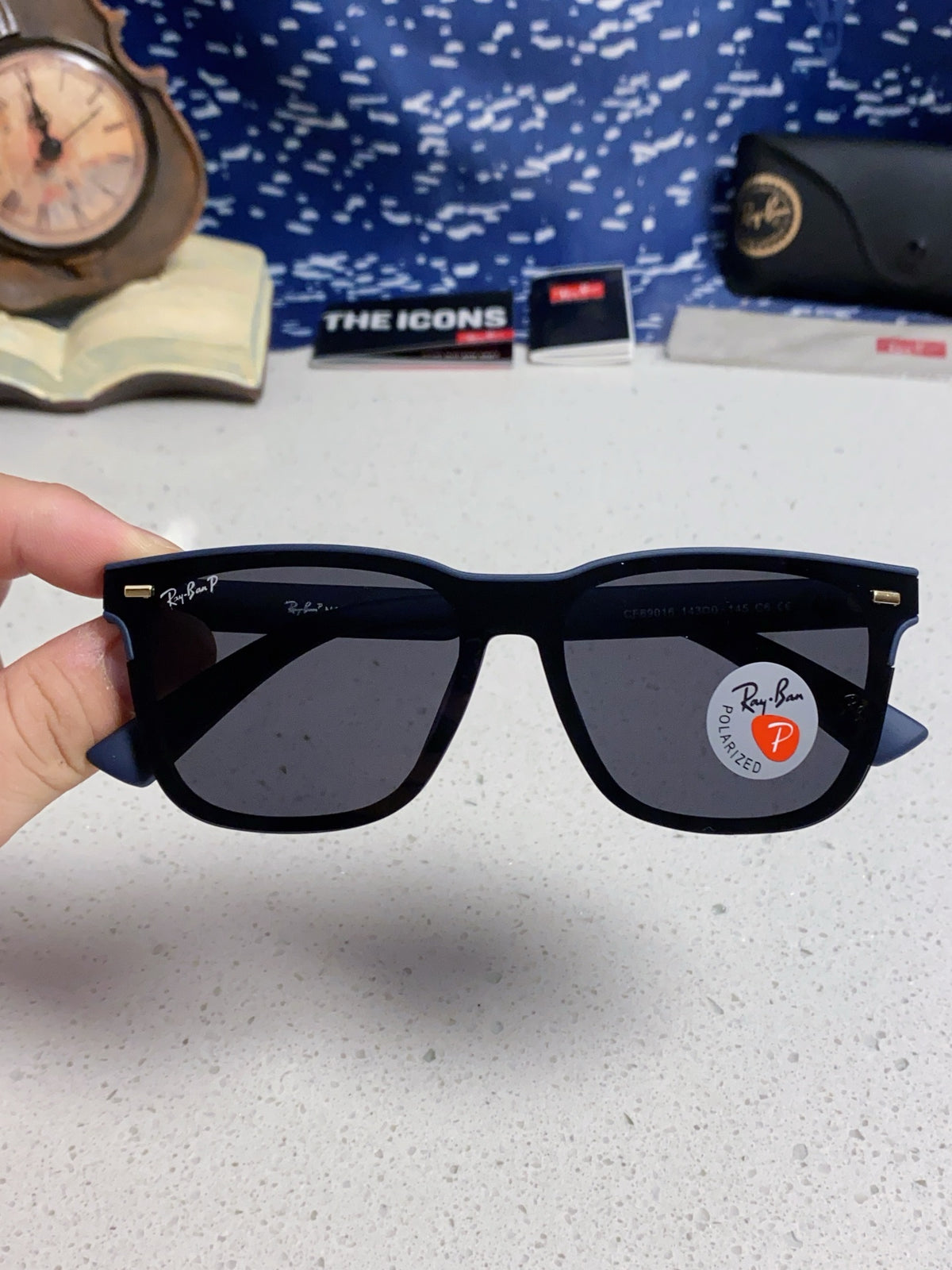 Ray-Ban RB69016 Square Silver Lens Sunglasses for Men & Women - 998561 - detail image 4