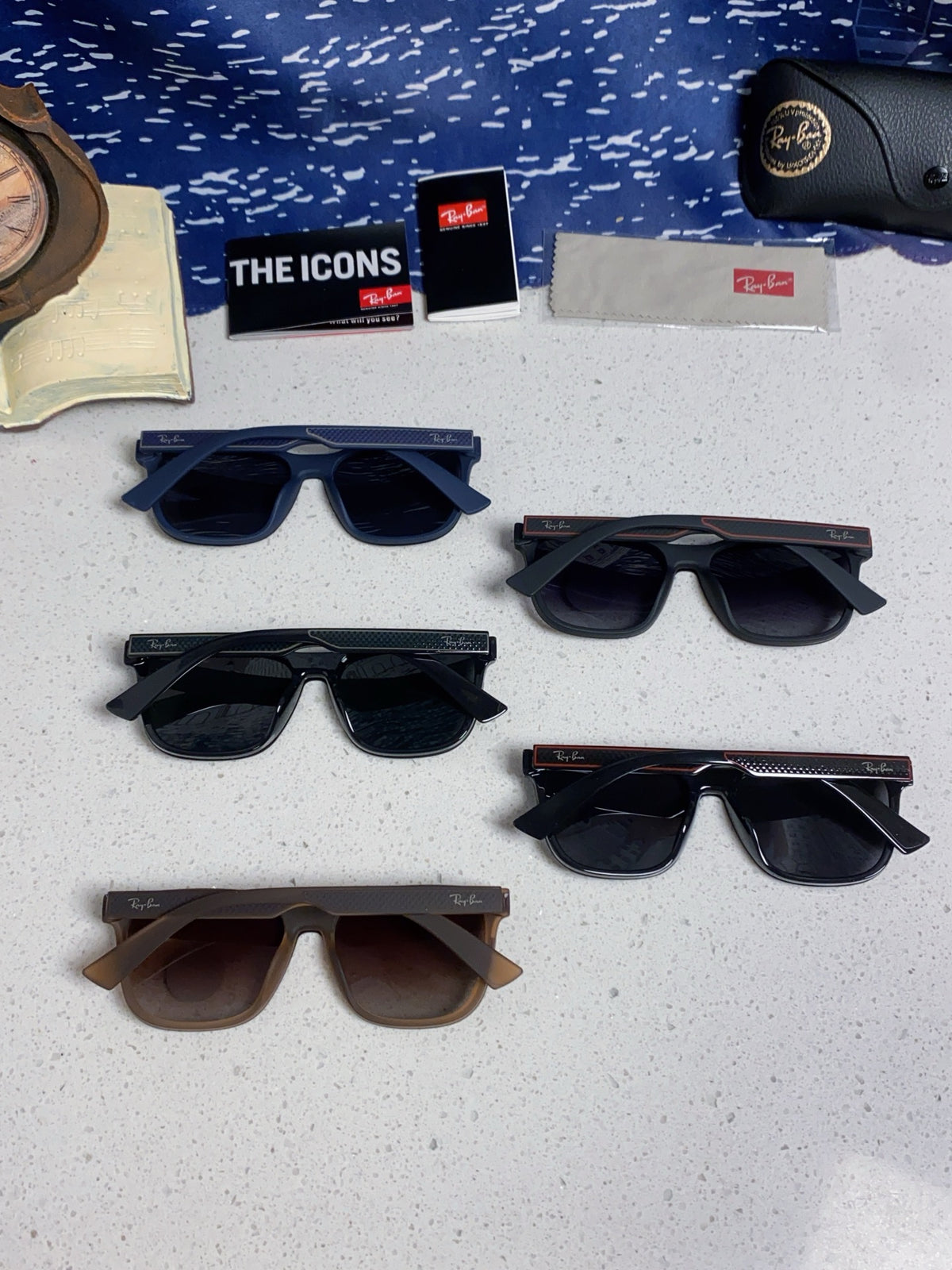 Ray-Ban RB6901 Square Silver Lens Sunglasses for Men & Women - detail image 11