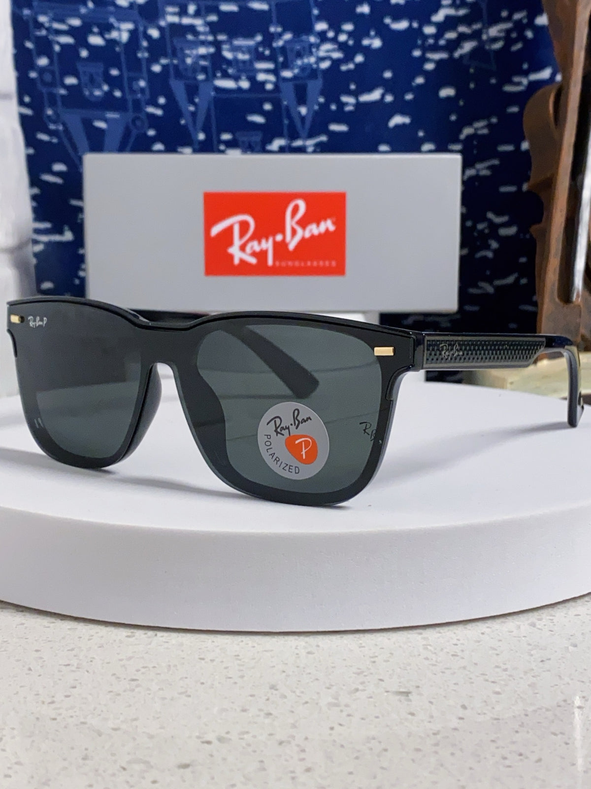 Ray-Ban RB69016 Square Black Lens Sunglasses for Men & Women - 433075