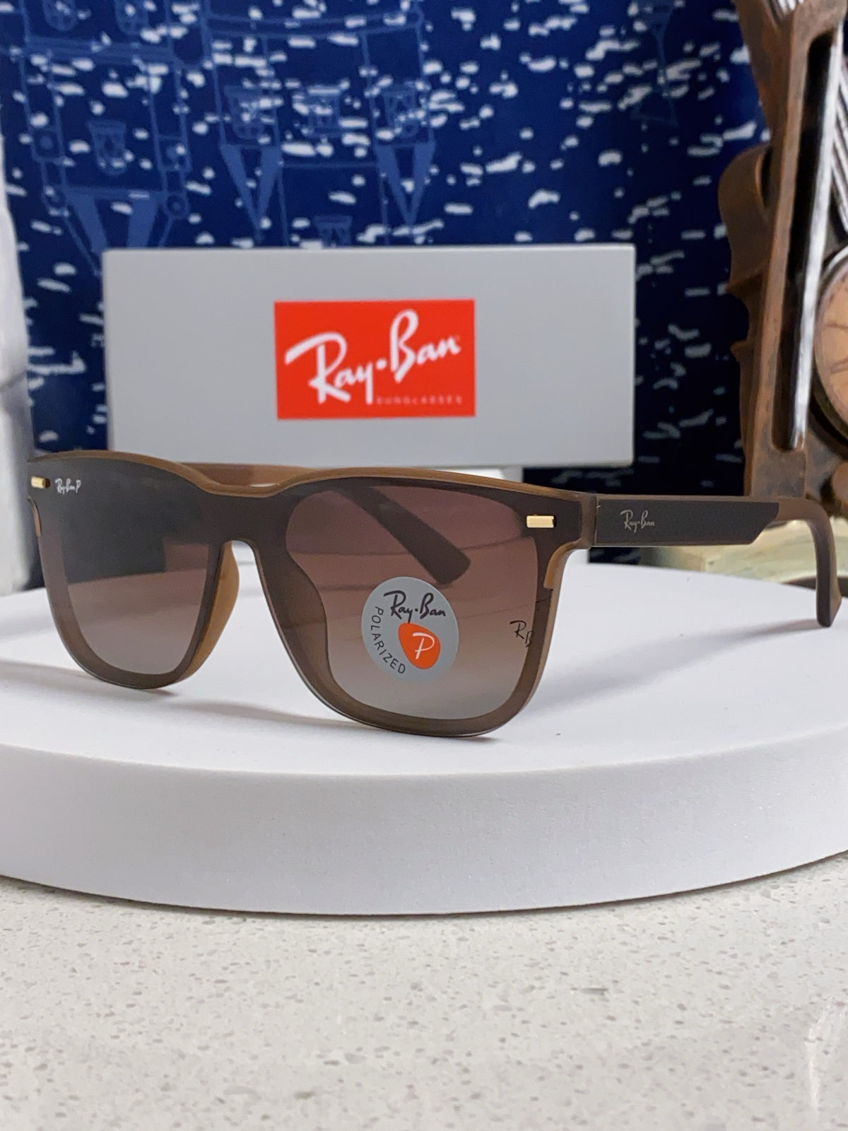 Ray-Ban RB69016 Square Red Lens Sunglasses for Men & Women