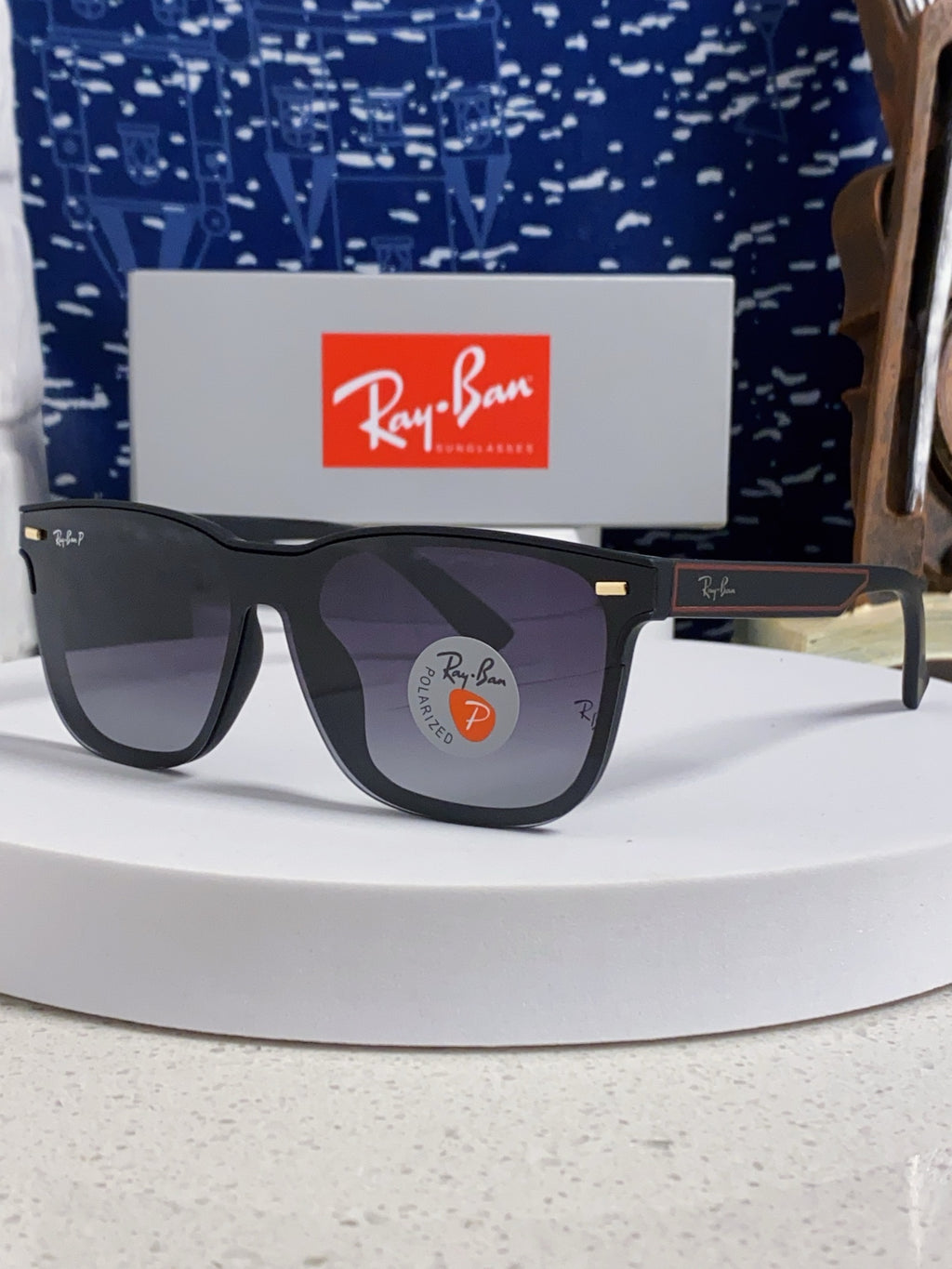 Ray-Ban RB69016 Square Black Lens Sunglasses for Men & Women - 433077