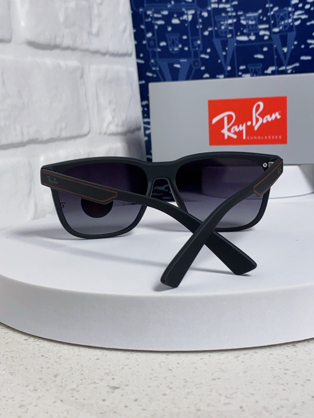 Ray-Ban RB69016 Square Black Lens Sunglasses for Men & Women - detail image 3