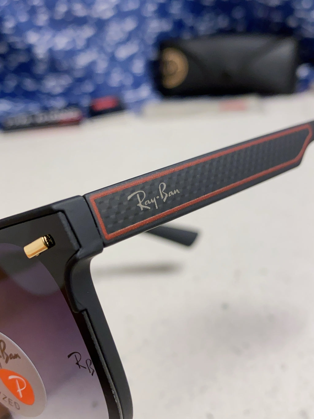 Ray-Ban RB69016 Square Black Lens Sunglasses for Men & Women - 433077 - detail image 7