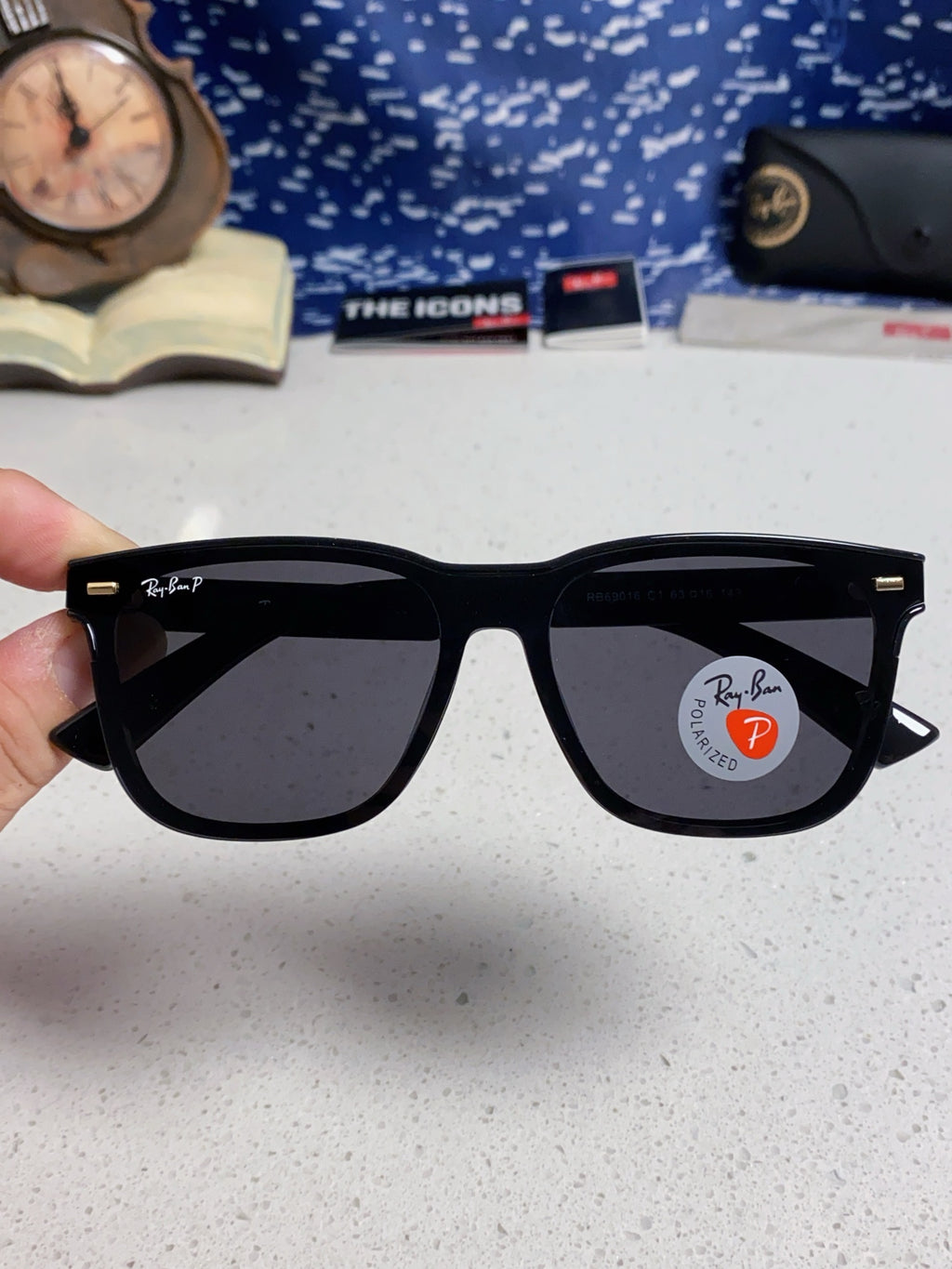 Ray-Ban RB6901 Square Silver Lens Sunglasses for Men & Women - 433078 - detail image 4