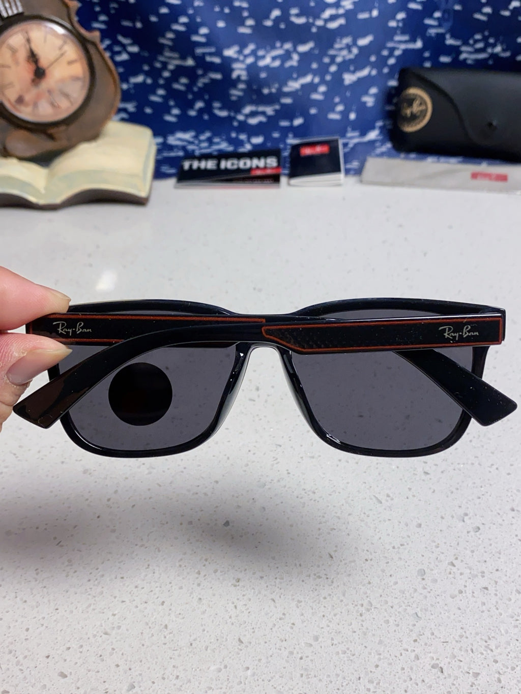 Ray-Ban RB6901 Square Silver Lens Sunglasses for Men & Women - detail image 5