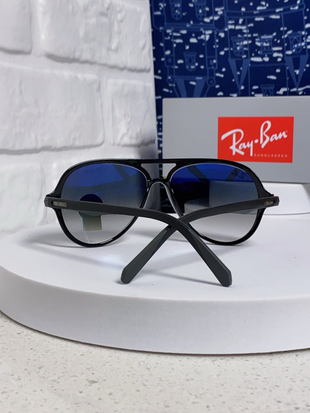 Ray-Ban RB8055 Aviator Blue Lens Sunglasses for Men - detail image 3