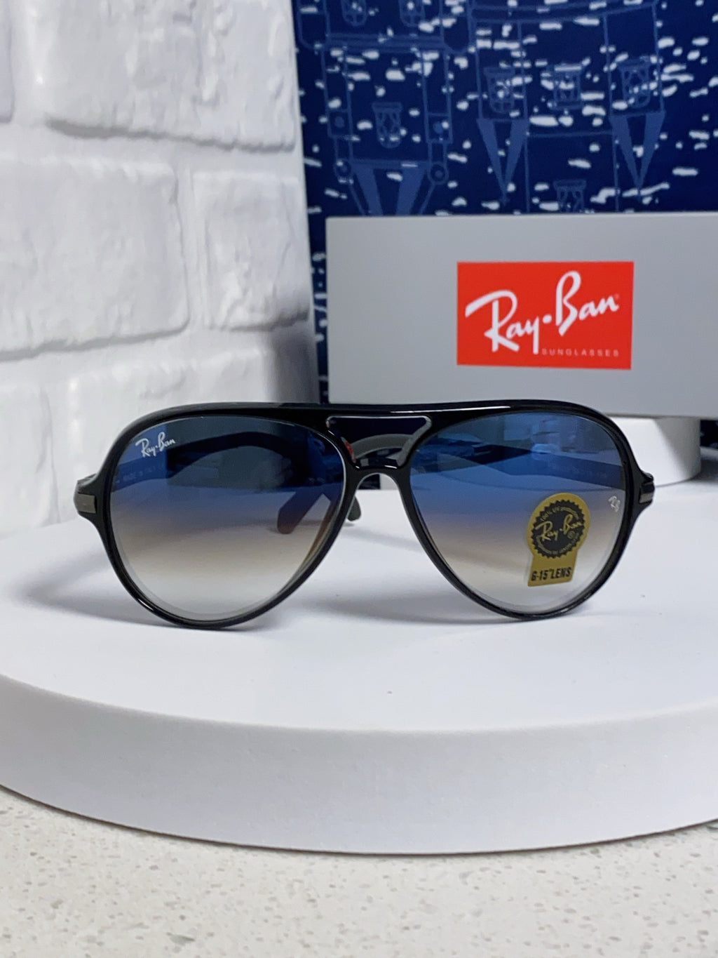 Ray-Ban RB8055 Aviator Blue Lens Sunglasses for Men - detail image 2