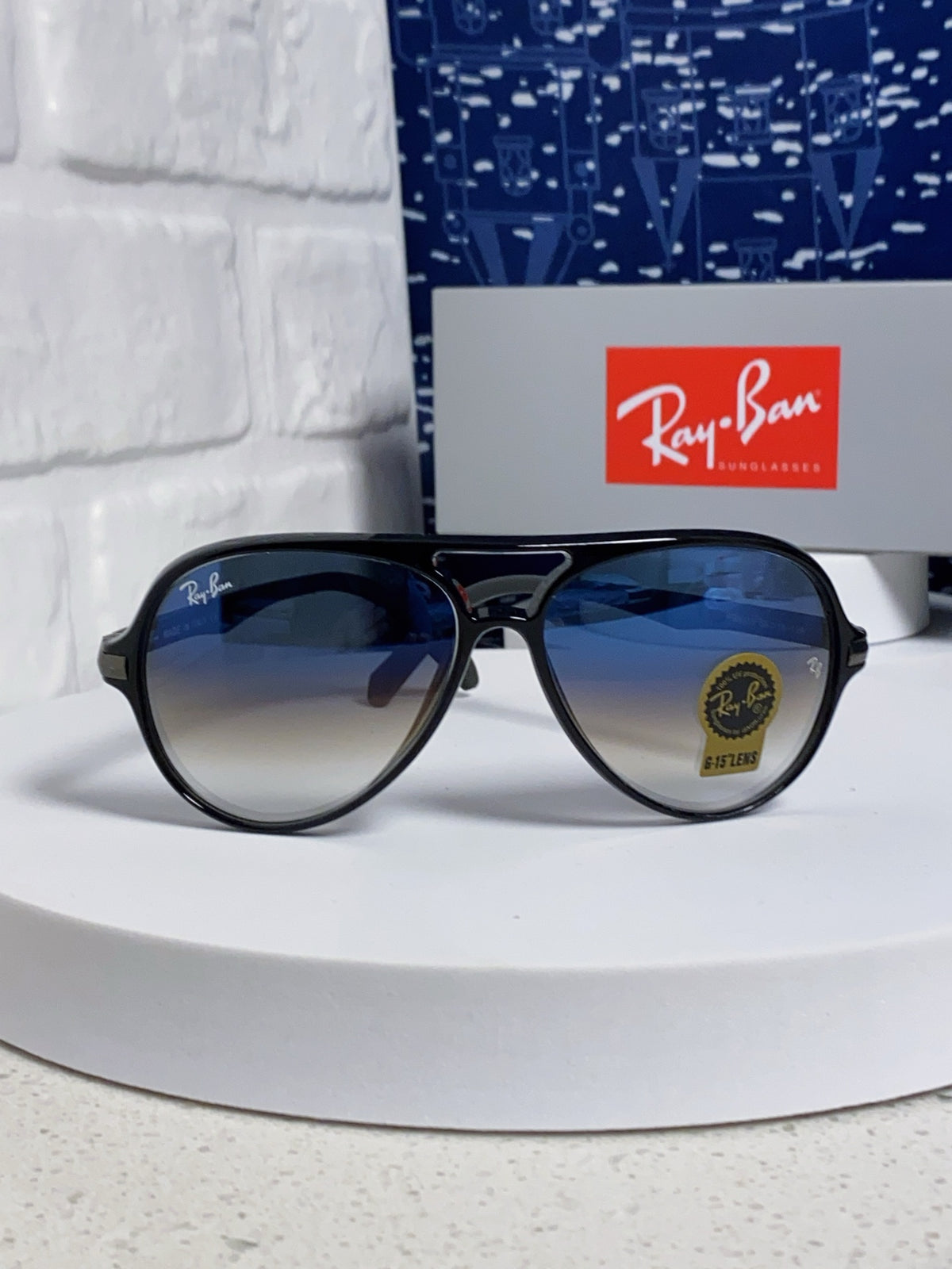 Ray-Ban RB8055 Aviator Blue Lens Sunglasses for Men - 416670 - detail image 2