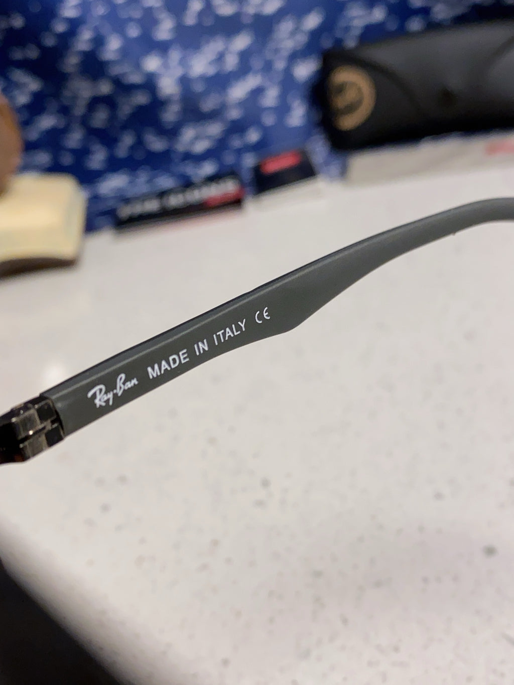 Ray-Ban RB8055 Aviator Blue Lens Sunglasses for Men - detail image 8