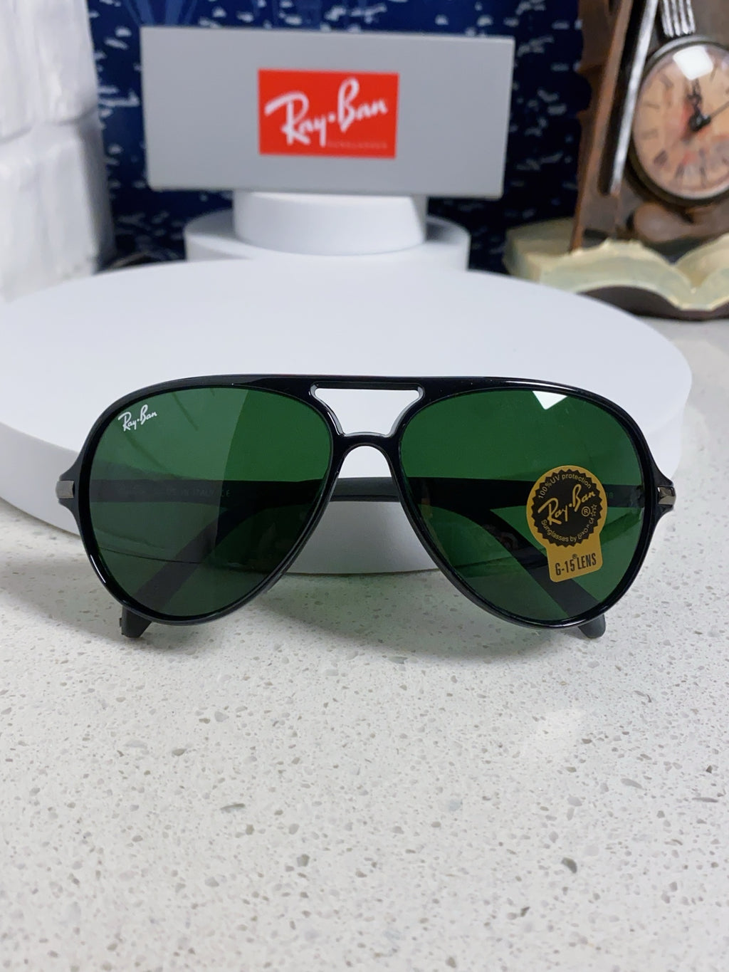Ray-Ban RB8055 Aviator Black Lens Sunglasses for Men - 416671 - detail image 9