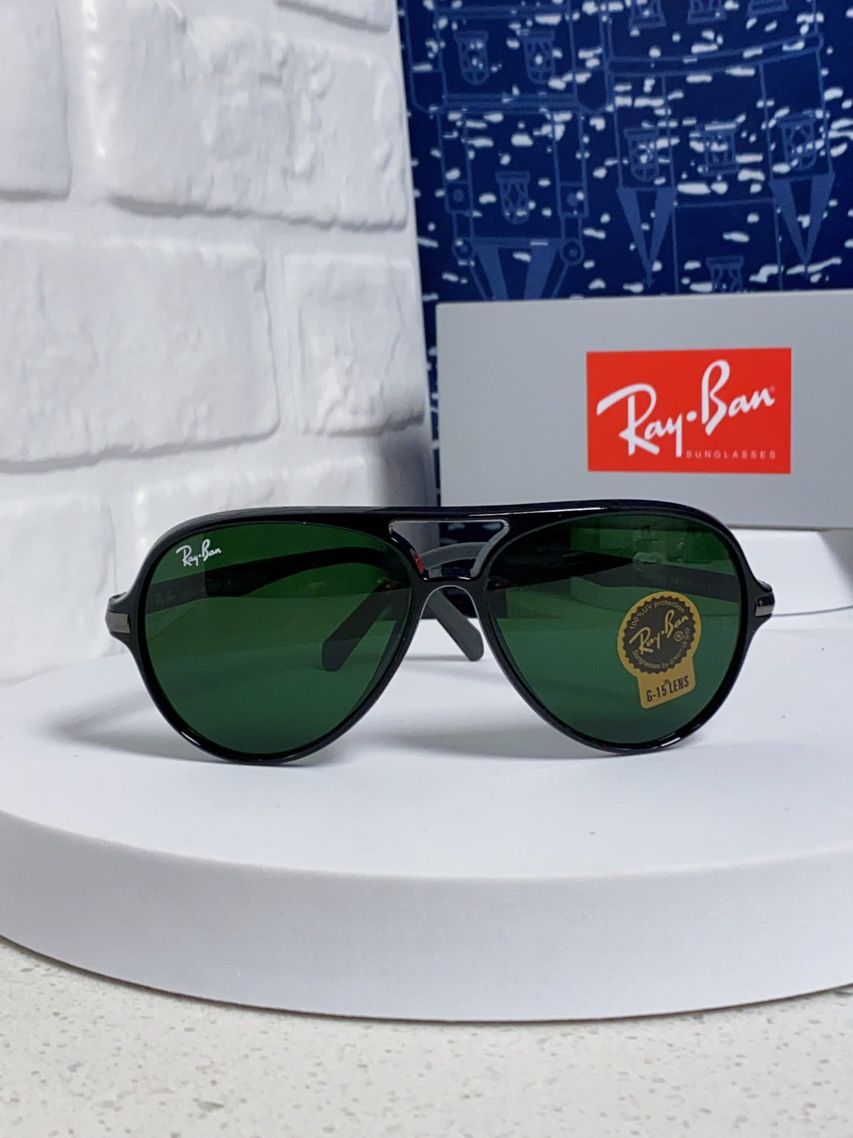 Ray-Ban RB8055 Aviator Black Lens Sunglasses for Men - 488265 - detail image 2