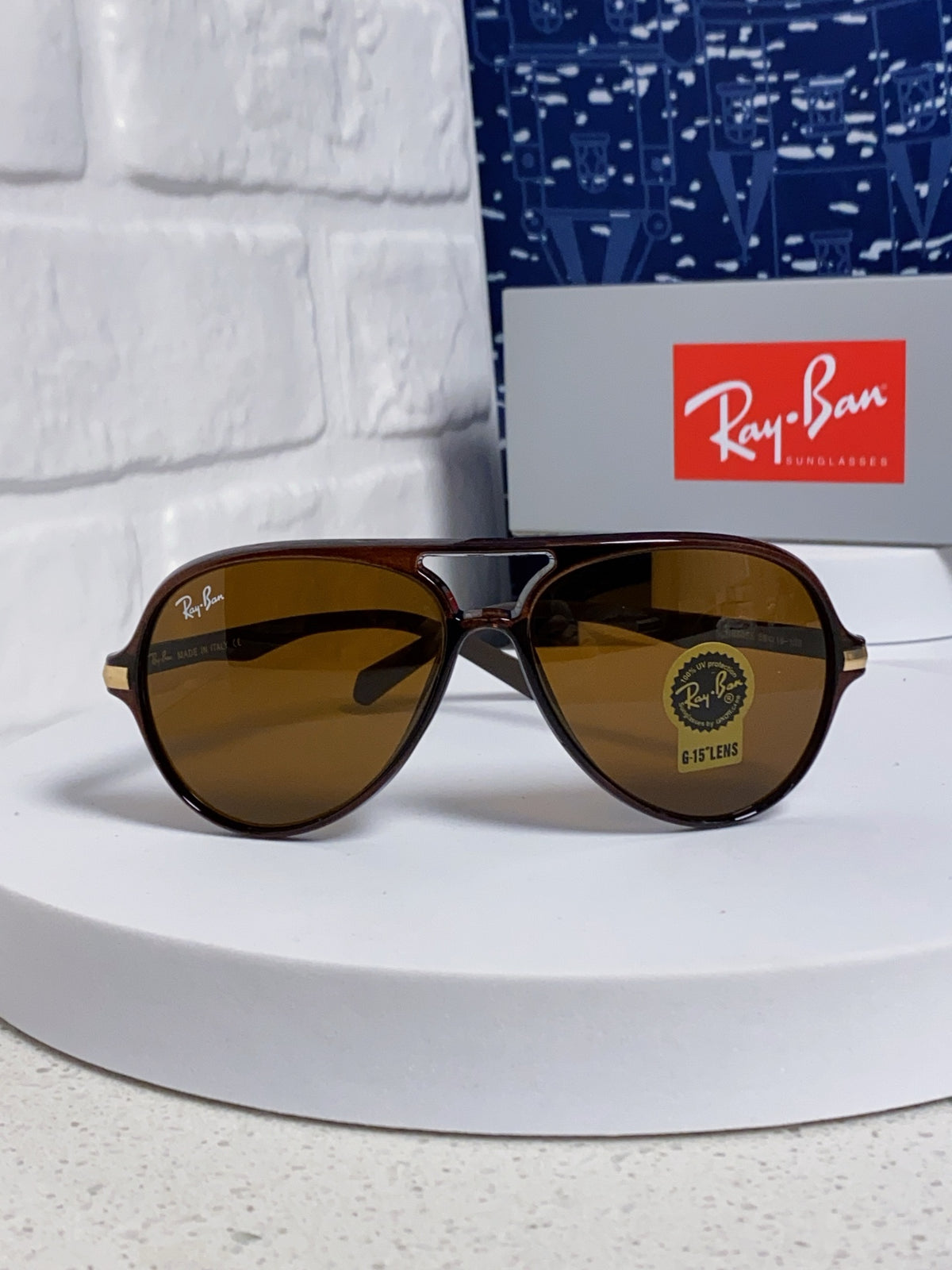 Ray-Ban RB8055 Aviator Brown Lens Sunglasses for Men - 416672 - detail image 2