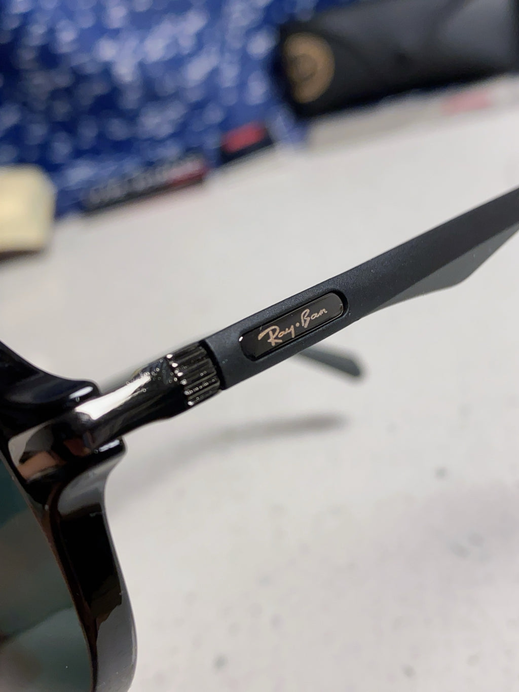 Ray-Ban RB8055 Aviator Black Lens Sunglasses for Men - detail image 7