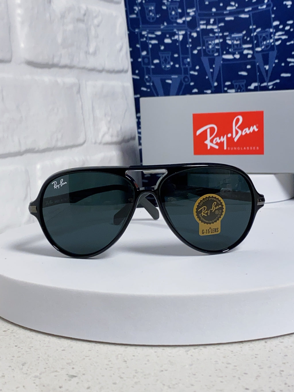 Ray-Ban RB8055 Aviator Black Lens Sunglasses for Men - 416673 - detail image 2