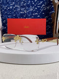 Cartier Lightweight Rimless Silver Lens Sunglasses for Men & Women - 415896
