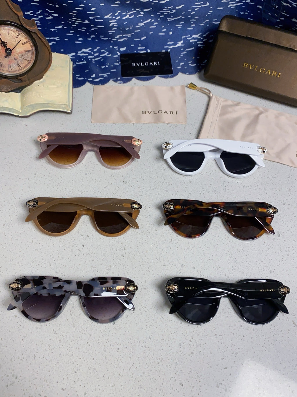 Bottega Veneta Metal Round Blue Lens Sunglasses for Men & Women - detail image 11