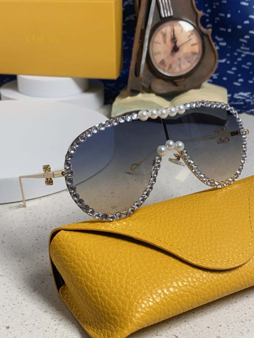 Loewe Oversized Gray Lens Sunglasses for Men & Women - 432835 - detail image 9
