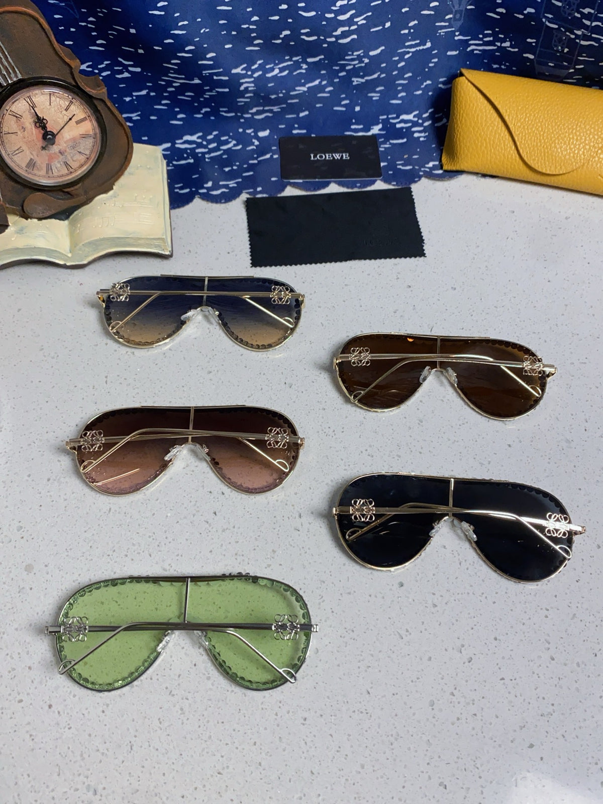 Loewe Oversized Gray Lens Sunglasses for Men & Women - 432835 - detail image 10