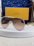 Loewe Oversized Brown Lens Sunglasses for Men & Women - 432836
