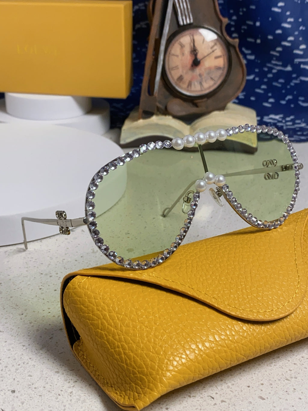 Loewe Oversized Silver Lens Sunglasses for Men & Women - 432837 - detail image 9