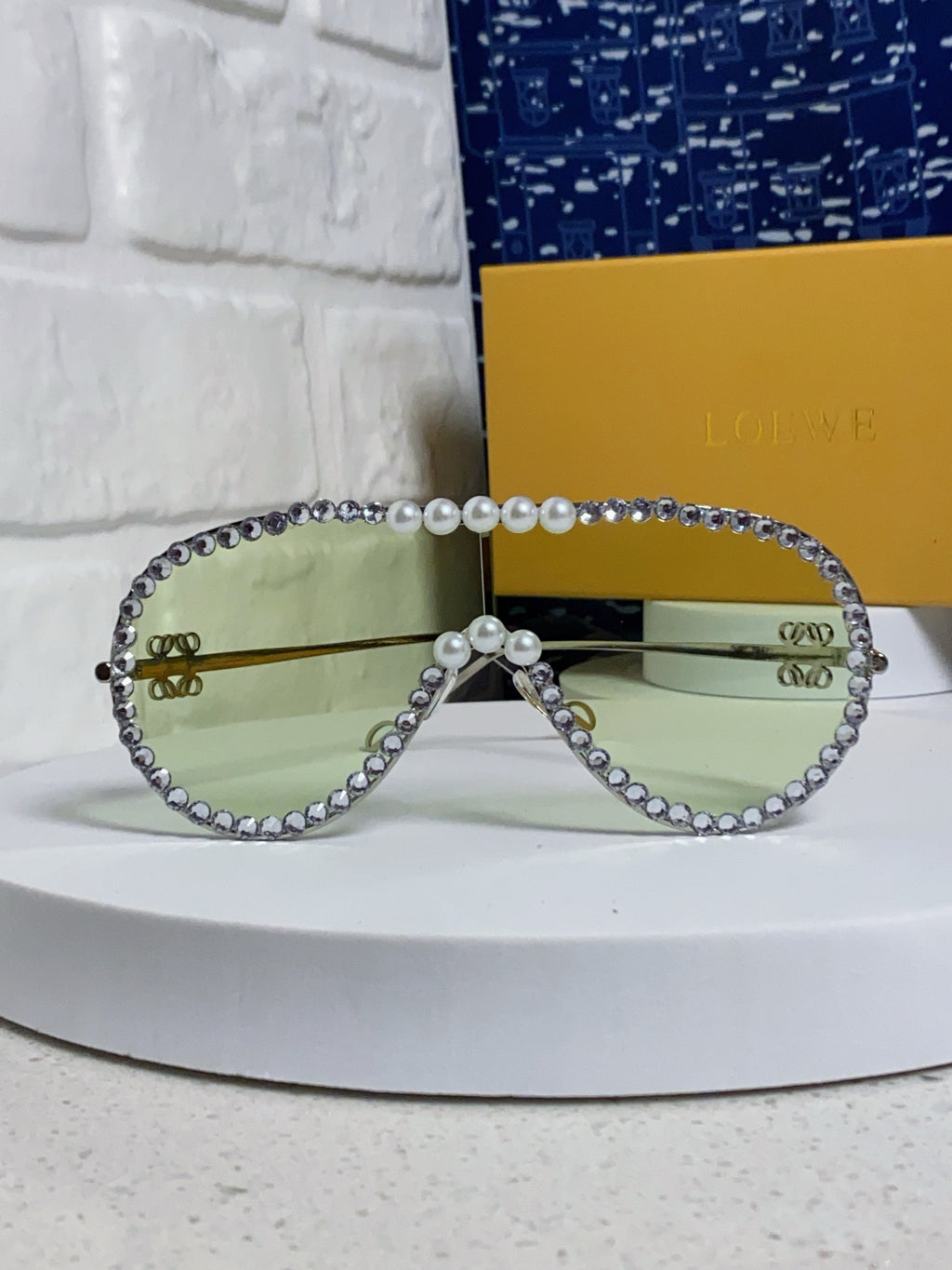 Loewe Oversized Silver Lens Sunglasses for Men & Women - 432837 - detail image 2