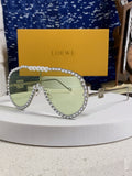 Loewe Oversized Silver Lens Sunglasses for Men & Women - 432837