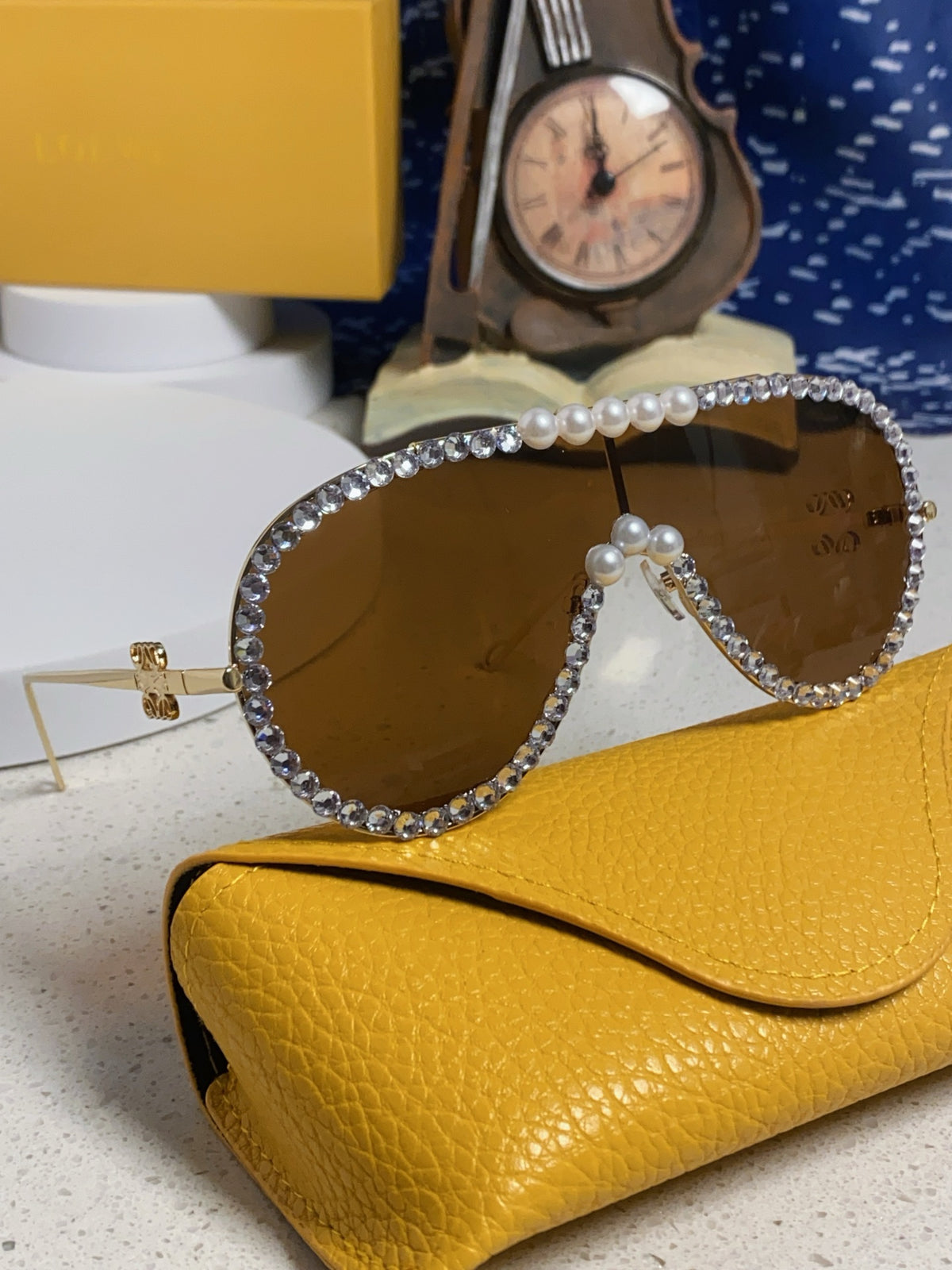 Loewe Oversized Brown Lens Sunglasses for Men & Women - 432838 - detail image 9