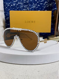 Loewe Oversized Brown Lens Sunglasses for Men & Women - 432838