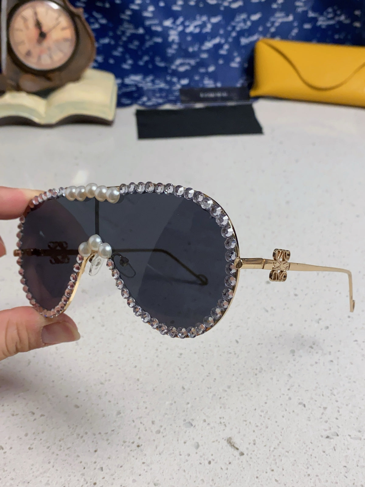 Loewe Oversized Black Lens Sunglasses for Men & Women - 432839 - detail image 6