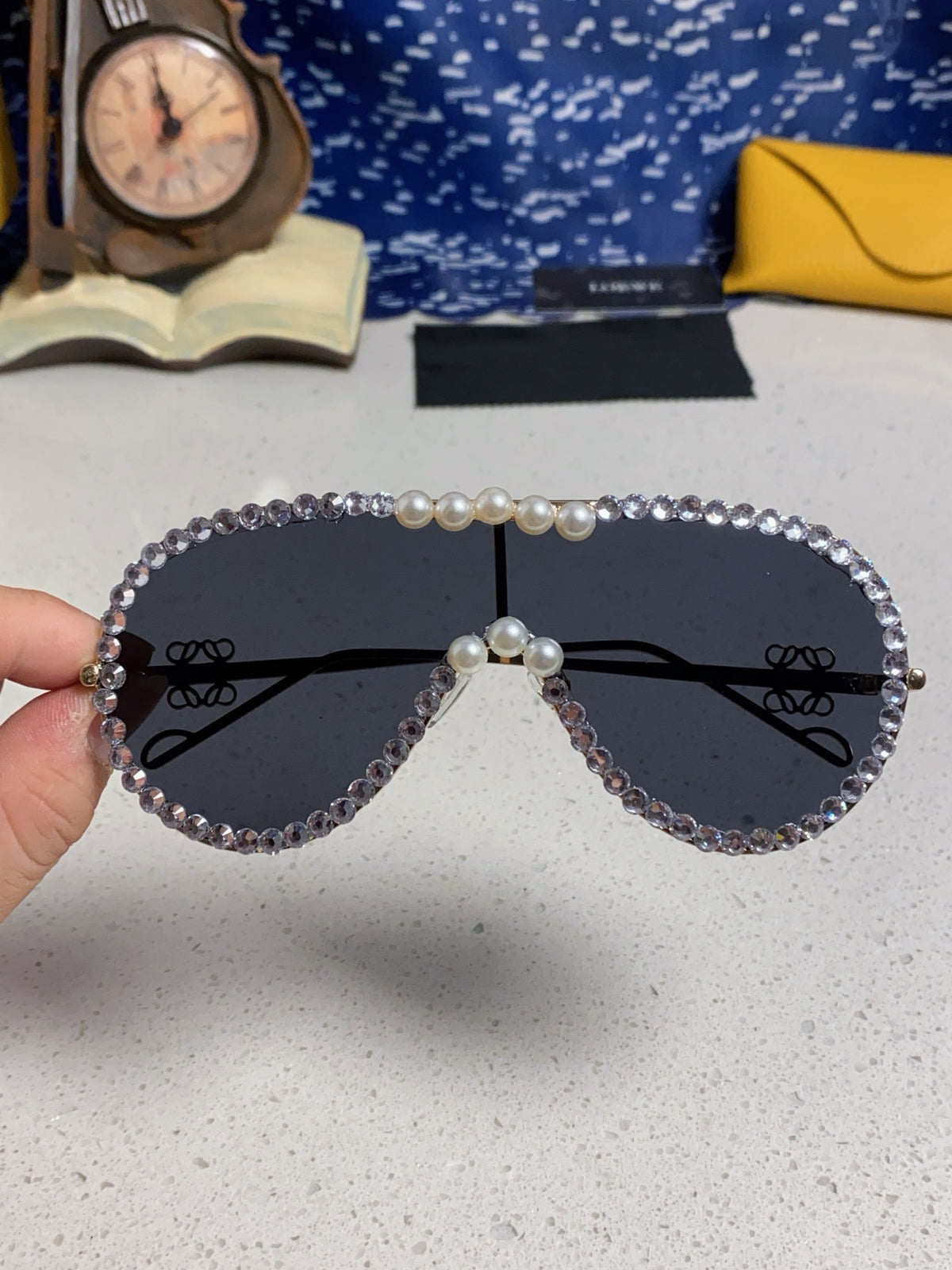 Loewe Oversized Black Lens Sunglasses for Men & Women - detail image 4