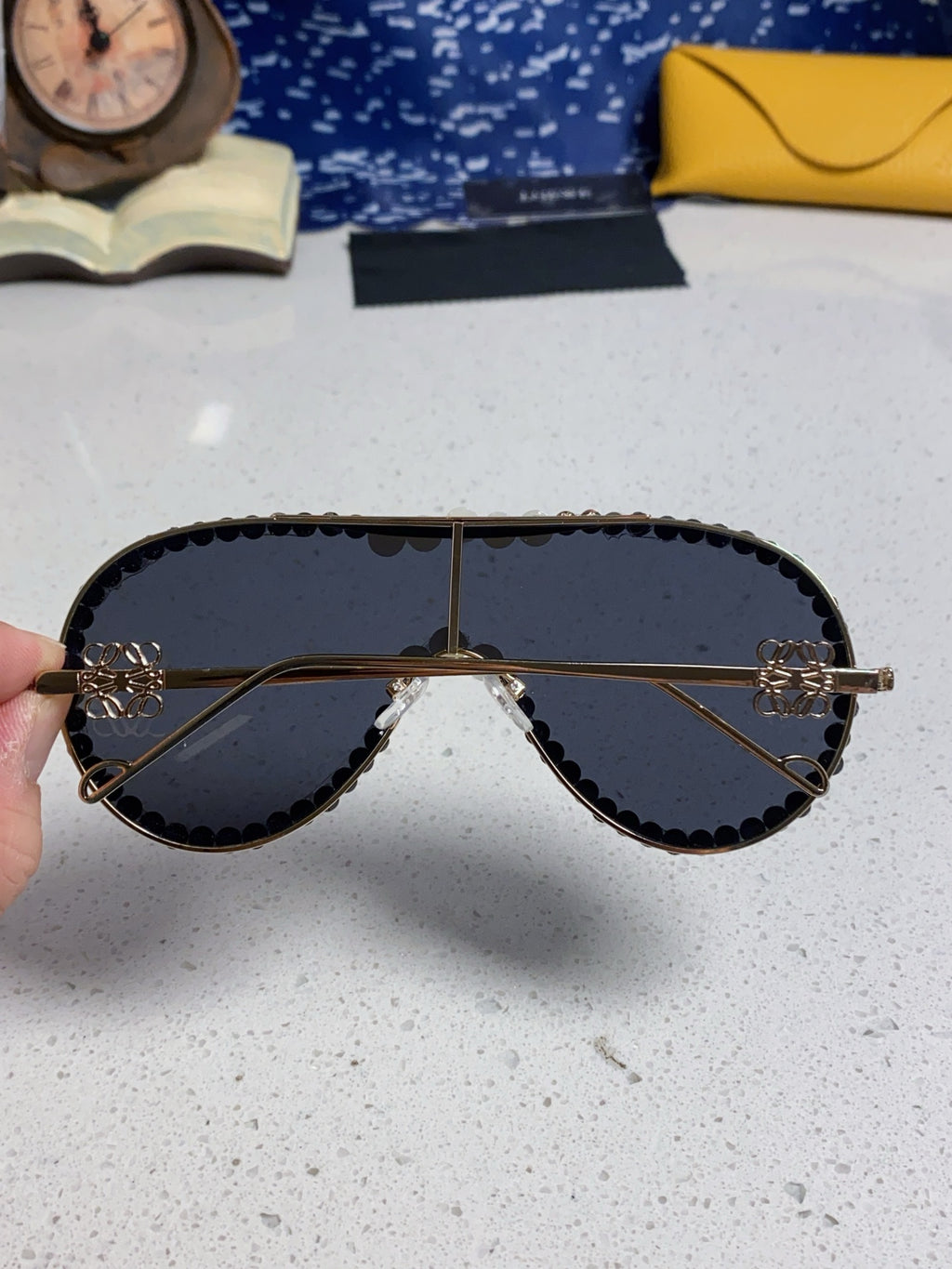 Loewe Oversized Black Lens Sunglasses for Men & Women - 432839 - detail image 5
